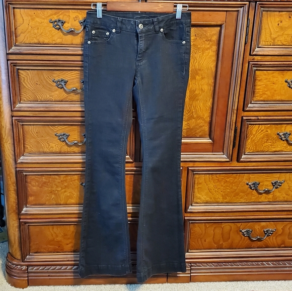 CACHÉ black flare jeans size 0 - Picture 5 of 6